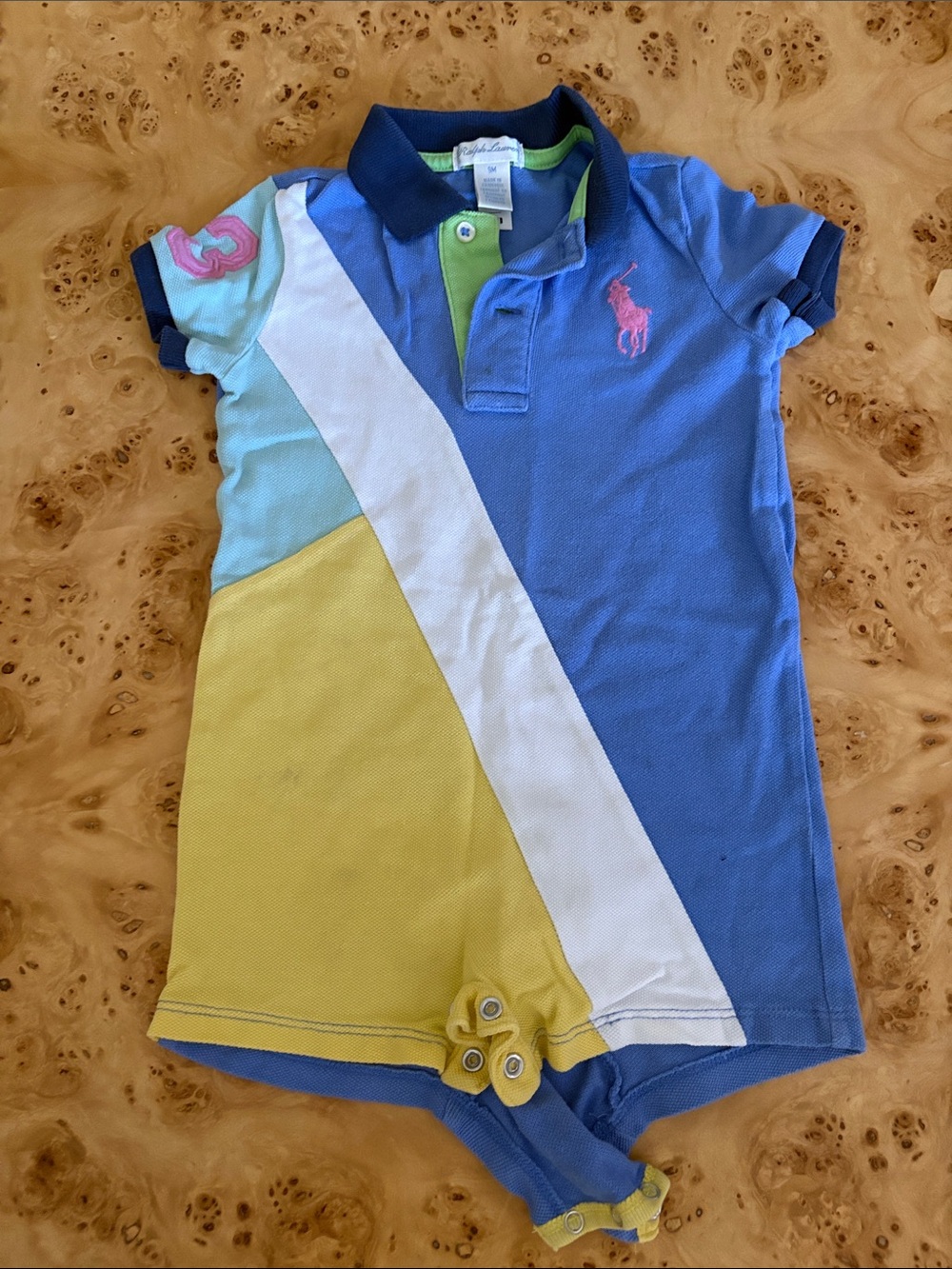 Ralph Lauren Pink Polo Romper
